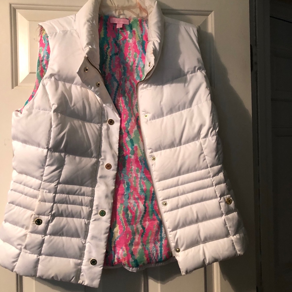 Lilly Pulitzer XL White Vest